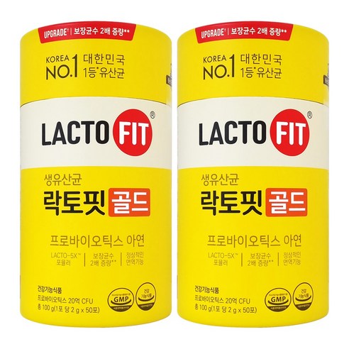 종근당건당 락토핏 생유산균 골드 프로바이오틱스, 100g, 2개