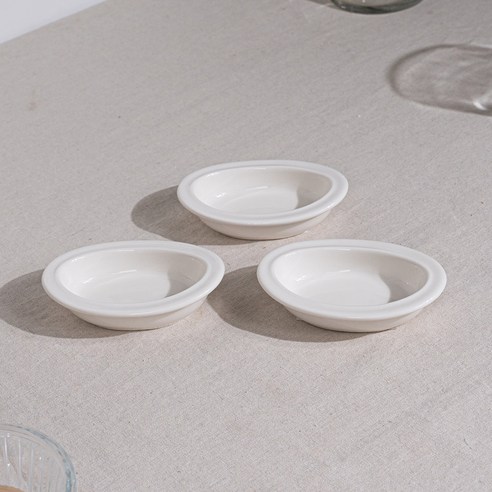 시라쿠스 메이플 타원소스볼 10cm, 화이트, 3개