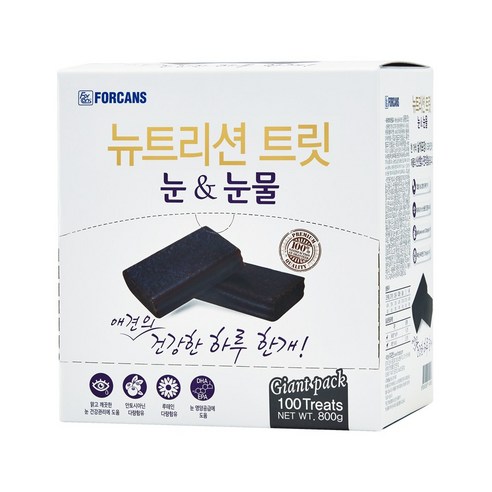 포켄스 뉴트리션 트릿 100p +15p 800g 눈 눈물 맛있는 영양제