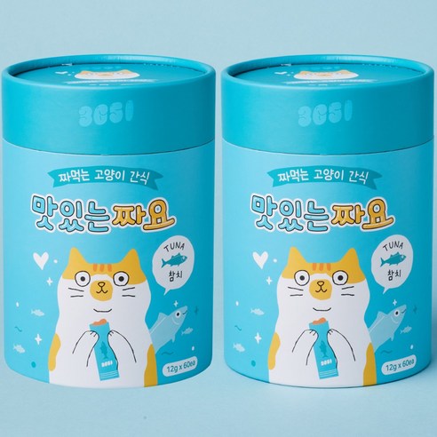 3651 맛있는 짜요 짜먹는 고양이 츄르 간식, 참치, 12g, 120개