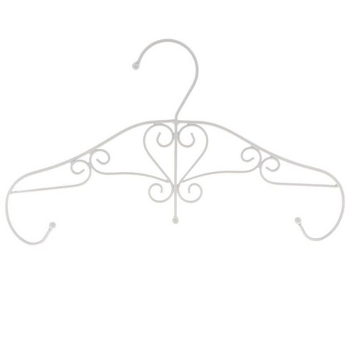Iron Smart Design 옷걸이 스태커 홀더 스토리지 주최자 랙 장식 - 설명된 대로 흰색, 화이트, 설명, 설명