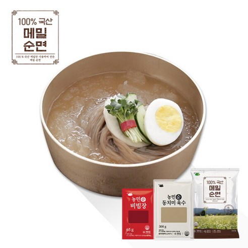 [김영근] 명인 제주메밀 순면 140g 13팩 + 동치미육수 6팩 +비빔장 7팩