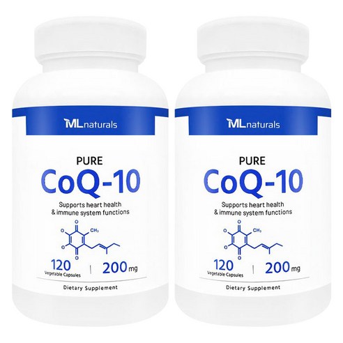 마이라이프내추럴스 CoQ10 200mg 베지터블 캡슐, 120정, 2개