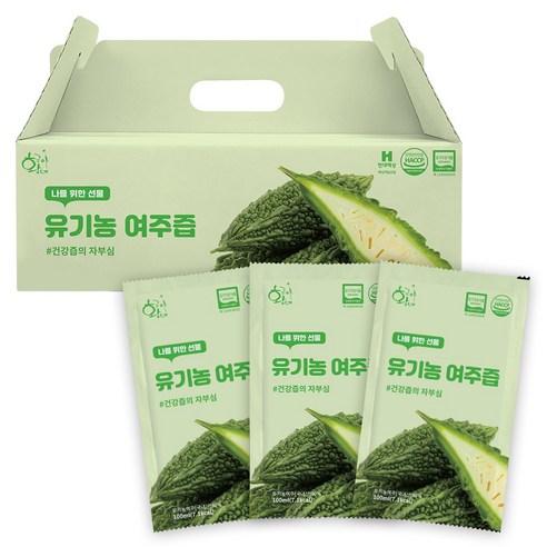 자연의 생명력을 가득 담은 황금이네 유기농 여주즙, 건강한 삶을 위한 특별한 선택 황금이네여주즙