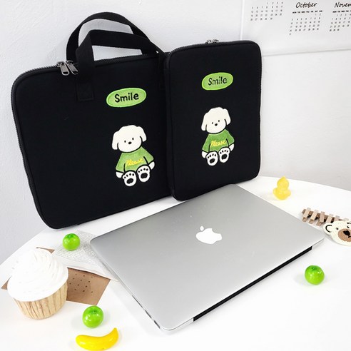 스마일 멍플리 아이패드 파우치 노트북 맥북 가방 - 멋진 디자인과 편리한 기능을 갖춘 아이템
