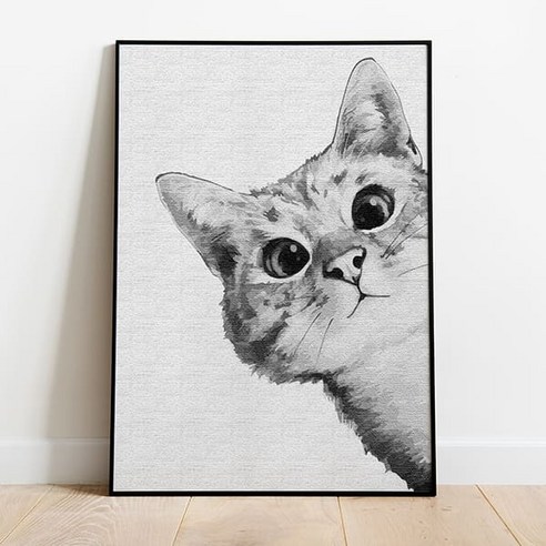 플레이어바웃 DIY 명화 그리기 세트 40 x 50 cm, 궁금한고양이화이트, 1개