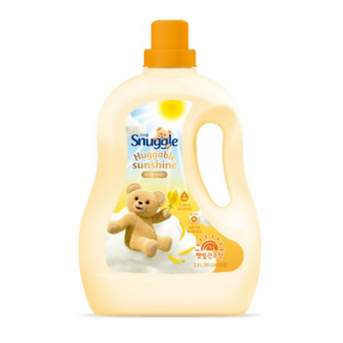 스너글 허거블 선샤인 섬유유연제 햇빛건조향 본품, 1.8L, 5개
