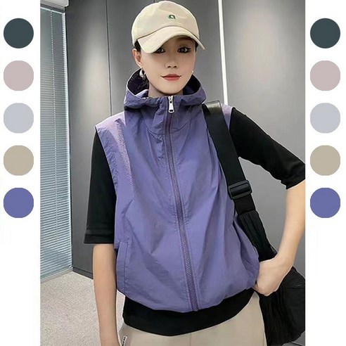 빌리언즈 포켓조끼 작업복조끼 현장조끼 빅사이즈 단체복 등산 조끼 12 봄 여름 여성 캐주얼 조끼 민소매 후드집업 자켓 점퍼 경량 루즈핏