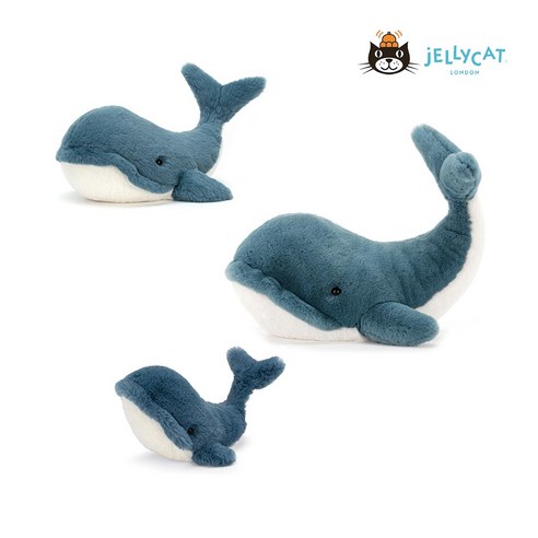 젤리캣 월리 웨일 고래 애착인형 / Jellycat Wally Whale Stuffed Animal, Small(20.3cm)