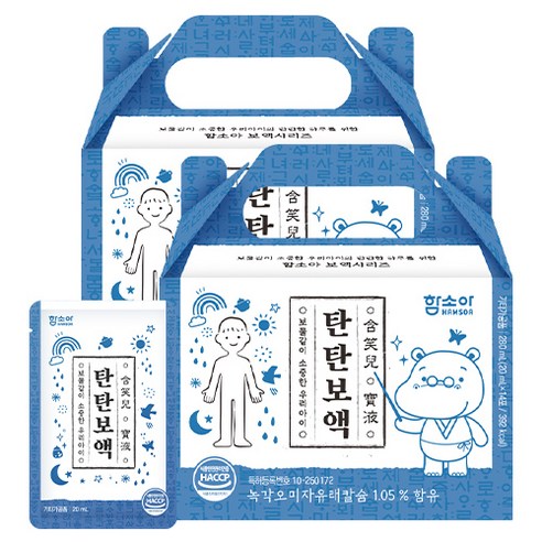 함소아 탄탄보액 딸기맛 14p, 14ml, 2개