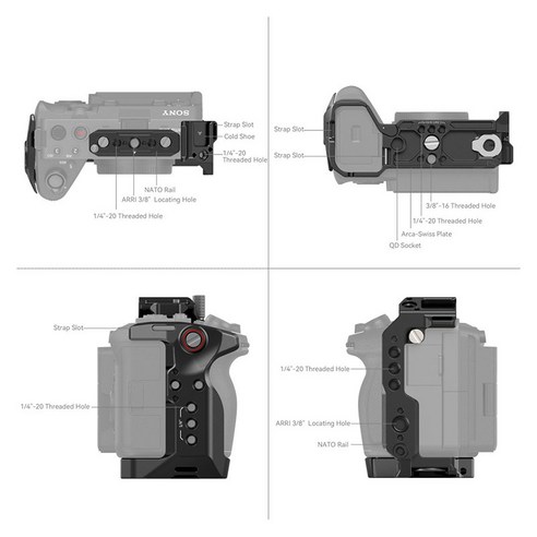 스몰리그 소니 FX30/FX3 카메라 케이지: 촬영 및 후반 작업을 간소화 및 향상