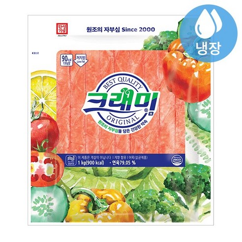 한성 크래미H (냉장) 1kg x 7개 / 크라비아 크래미 게맛살 꽃맛살