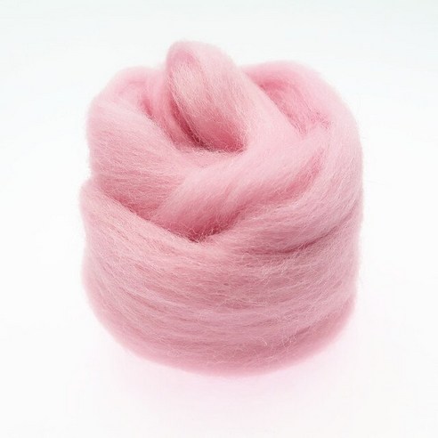 양모펠트 인형키링만들기 양모키링 10g/50g/100g 핑크 시리즈 양모 섬유 꽃 동물 장난감 Felting 수제 회전 DIY 공예 재료 도구 크리스마스를 느꼈다, [03] 10g, [06] 4