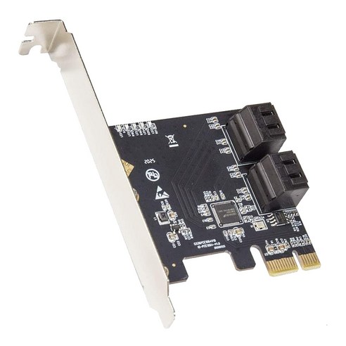 4 포트 SATA III PCI-E 3.0 X1 확장 카드 로우 프로파일 브래킷 Asmedia 1064 Si-Pex40156, 보여진 바와 같이, 하나