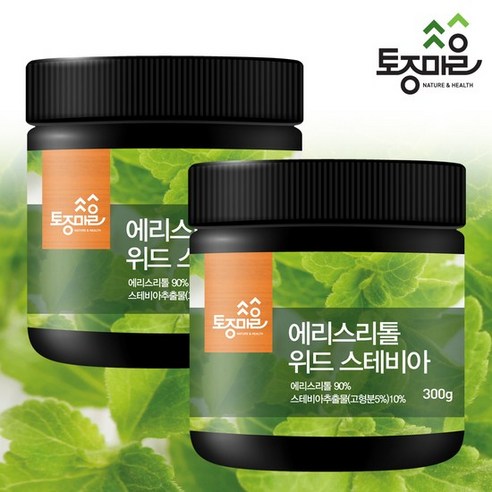 토종마을 [토종마을]에리스리톨 위드 스테비아 300g X 2개, 기타