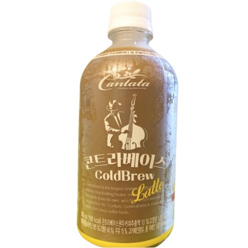 롯데칠성 칸타타 콘트라베이스 콜드브루 라떼 500mlx12개, 500ml, 12개 콘트라베이스활