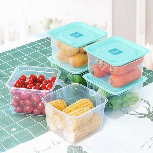SONGMI 야채 저장고품질야채 저장 박스1.4L/4.7L신선함을 유지하는 냉장고, 1.4L*6