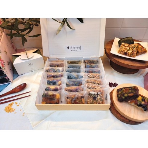윤이네떡 찰떡5종 21개 셋트 찰떡모음 개별포장 1800g - 기타떡 | 쿠팡