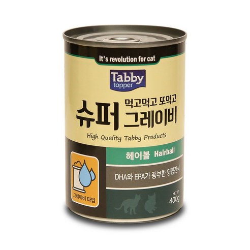 테비토퍼 먹고먹고 또먹고 슈퍼그레이비 400g 고양이캔, 헤어볼