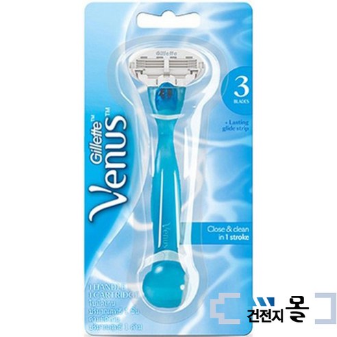 질레트 비너스 블루 면도기 1개 여성용 3중날 겨털면도기 질레트 비너스 블루 면도기 1개 여성용 3중날 겨털면도기