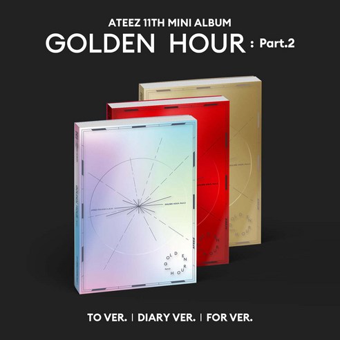 에이티즈 미니 11집 골든아워 GOLDEN HOUR Part.2 포토북 버전 미개봉 / 버전선택, For Ver.(금)