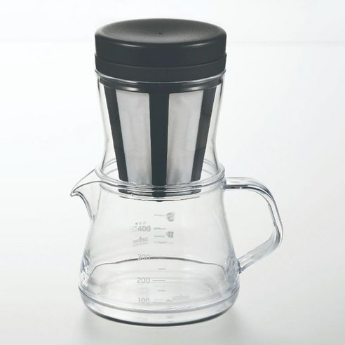 아케보노 커피 서버 스트롱 2웨이 드리퍼 세트 블랙, 1개, 400ml