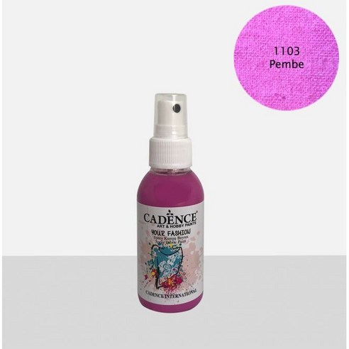 100ml 용량 체험학습 헤리티지공예 카덴스 텍스타일 패브릭 스프레이 염색물감 Pink (1103) 컬러스프레이