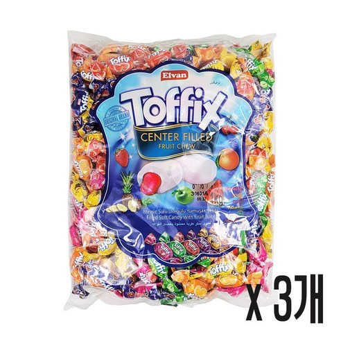 엘반 토픽스 과일향 츄위캔디, 9개, 1kg