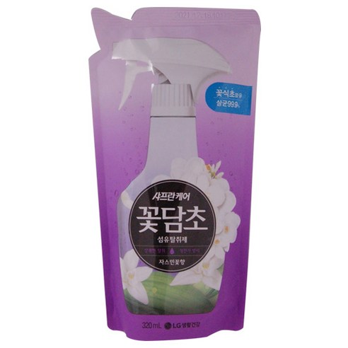 샤프란 꽃담초 자스민꽃 섬유 탈취제 리필, 320ml, 10개, 자스민꽃향