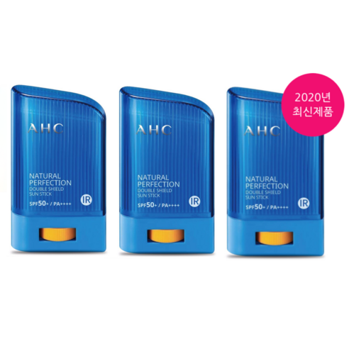 AHC 내추럴 퍼펙션 프로 쉴드 선 스틱 SPF50+ PA++++, 22g, 3개