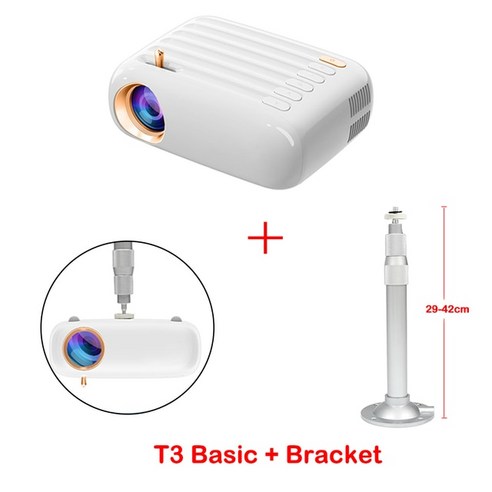 스마트 미니 프로젝터 Everycom T3 스마트 tv 프로젝터 홈 영화 극장 미니 휴대용 프로젝터 화면 지원 wifi와 1080P 빔 프로젝터, 02 T3 Bracket 2 Everycom T3 스마트 tv 프로젝터 홈 영화 극장 미니 휴대용 프로젝터 화면 지원 wifi와 1080P 빔 프로젝터, 02 T3 Bracket
