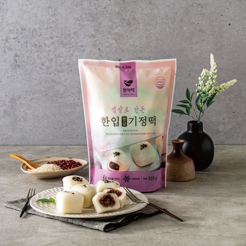 창억 한입앙금기정떡 개별포장떡, 1개, 380g