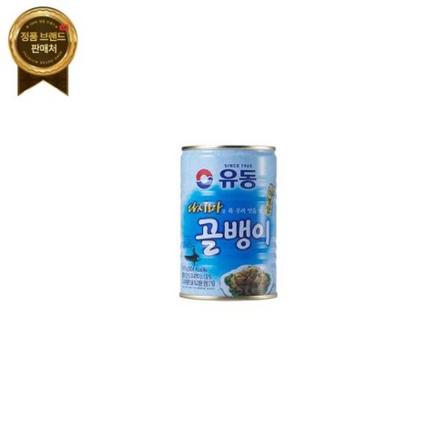 유동 자연산 골뱅이 400g 통조림 캔, 1개