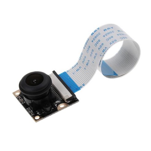라즈베리 파이 3/2용 Fisheye 광각 5MP 1080p 야간 투시경 카메라 모듈, 24x24x18mm, 플라스틱, 블랙