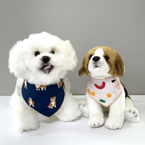 아이즈펫 강아지 고양이 코튼 스카프, 1개, 덩이의하루