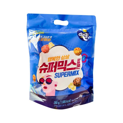 다르다팝콘 by커널스 팝콘 슈퍼믹스 지퍼팩 낱개, 350g, 5개