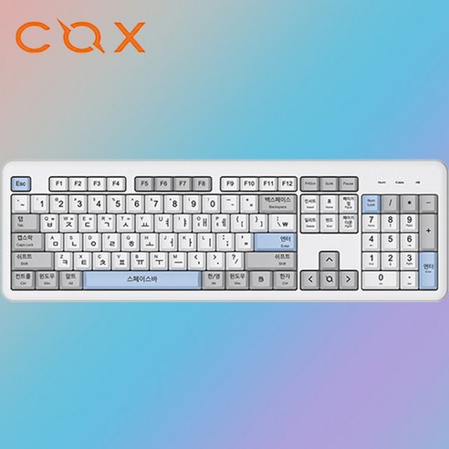 콕스 COX CBF300 무선 큰글씨 키보드 (어르신용)