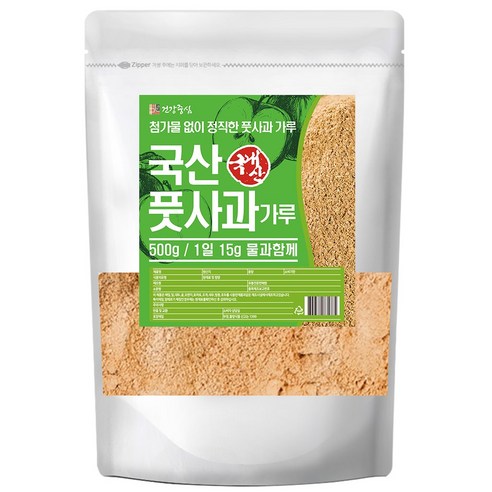 국내산 풋사과 분말 가루 500g 국산 사과 파우더, 1개