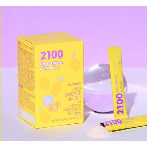 뮤즈해빗 2100 글루타치온 콜라겐C 4g x 30포, 120g, 1개