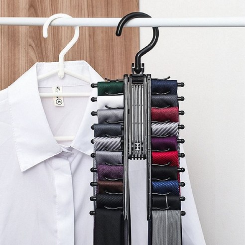 옷장의 품격을 높이는 작은 변화, 영그린 넥타이 걸이 블랙의 매력 넥타이걸이