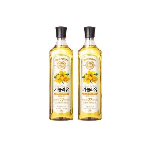 <올따옴> 해표 카놀라유 900ml 2입, 2개