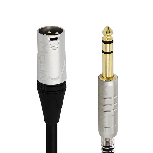 맥라인 6.3mm 5.5 TRS 1/4 to XLR/M 캐논 BALANCED 오디오 스피커 케이블 앰프 오인페 음향 잭 연결선 McLine MC-HA26, 1개, 10m