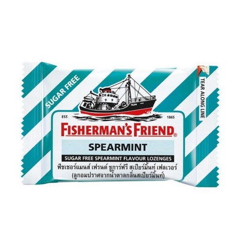 태국 피셔맨 프렌드 12종 Fisherman's Friend candy, SPEARMINT SUGAR FREE, 1개, 25g