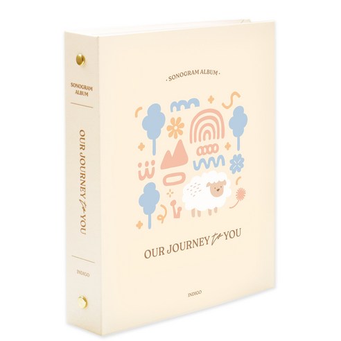 인디고 처음부모 초음파사진 포켓 앨범 (112포켓 스티커4매 포토북), 베이지, 베이지