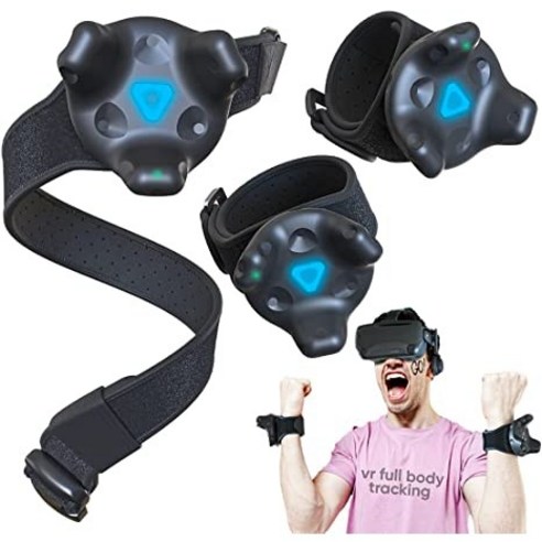 Skywin VR 바이브 트래커 스트랩 벨트(손목2개+허리벨트1개 ) Skywin VR Tracker Belt and Tracker Strap Bundle, 1개