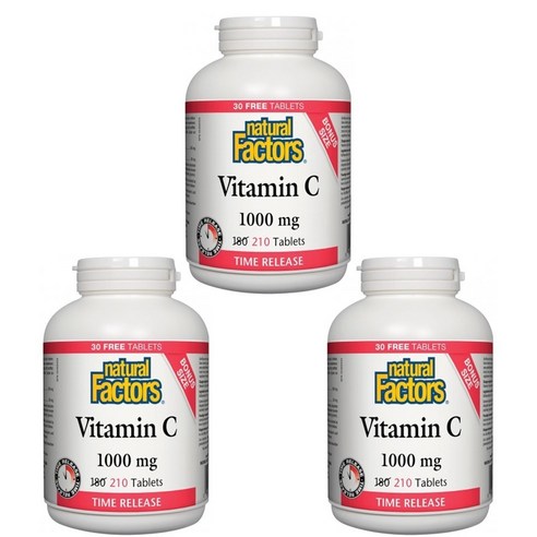 네추럴팩터스 비타민C 아스코르브산 1000mg 바이오플라보노이드 헤스페리딘 180캡슐, 1개, 180정