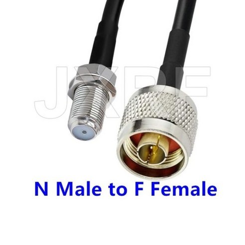 JXRF N 수 플러그-F 잭 동축 어댑터 피그테일 RG58 리피터 연장 케이블, 02 No-2_10 20M