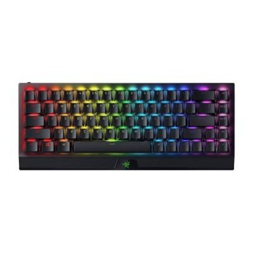 Razer BlackWidow V3 미니 하이퍼스피드 65% 무선 기계식 게이밍 키보드: 하이퍼스피드 무선 기술 - 그린 기계식 스위치 - 택타일 & 클릭 - 더블 샷 ABS 키캡, Green Switches - Tactile & Cli, BlackWidow V3 Mini