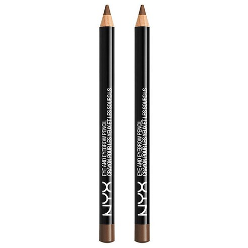 엔와이엑스 NYX 아이 앤 아이브로우 펜슬, Medium Brown, 2개