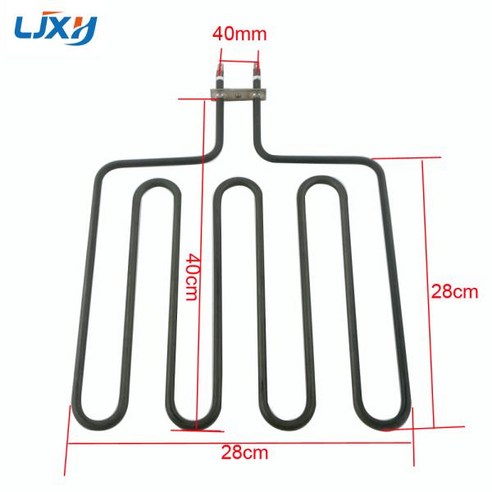 LJXH 오븐 히터 요소 사우나 가열 코팅 관형 공기 포함 304SUS 4U 1.5KW, 01 1500W 냉동고